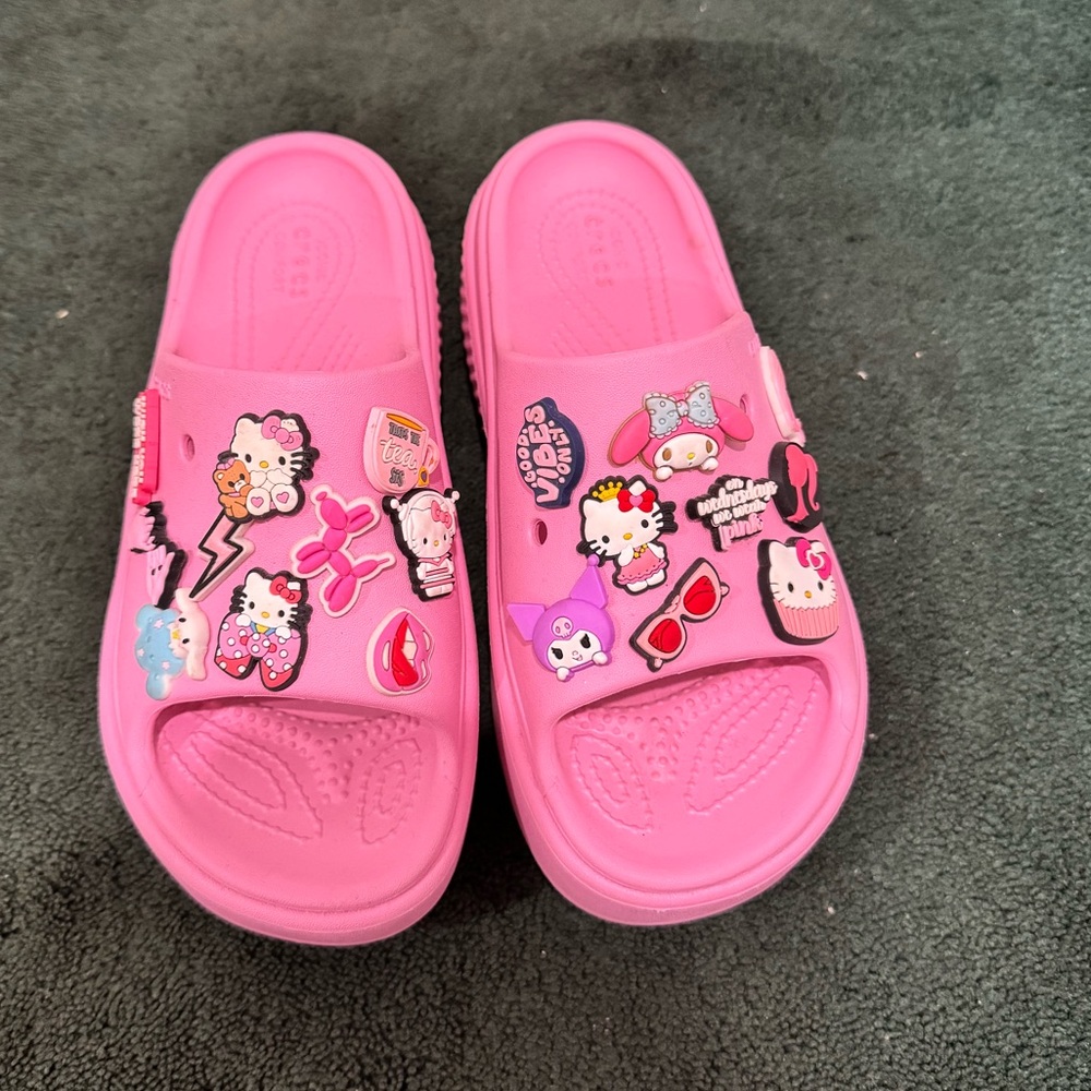 Hello Kitty Vibrant Pink Kids Sandals